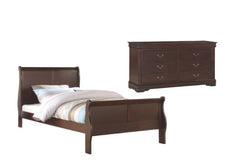 Philip Cherry Twin Bed & Dresser PROMO
