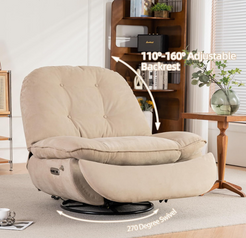 Moca Swivel, Rocker Recliner