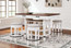 Becky Counter Height Table w/ 4 Stools