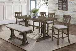 Quincy Counter Height Table w/ 4 Chair & FREE Bench