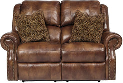 Wally Power Leather Loveseat