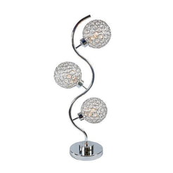 Crystal 3 Globe Table Lamp
