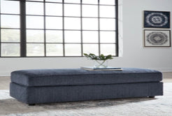 Azure  Oversized Accent Ottoman