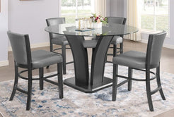 Camelia Counter Height Table w / 4 Chairs