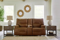 Frankie Leather Loveseat