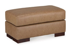 Lombardia Leather Ottoman