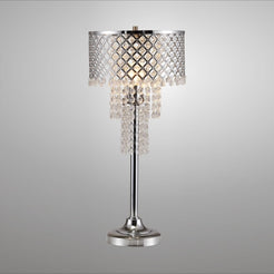 Crystal on Mesh Table Lamp