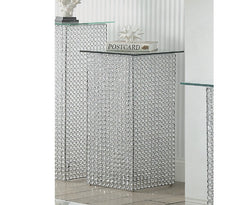 Crystal Pedestal Table