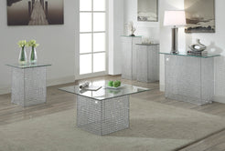 Crystal Pedestal Table