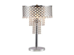 Crystal on Mesh Table Lamp