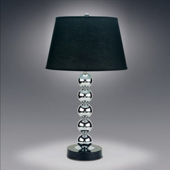 Table Lamp Sliver & Black - Katy Furniture