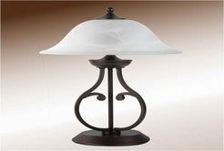 Table Lamp with Glass Shade