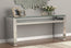 Hollywood Glam Console Table w/ Floating Glass Top